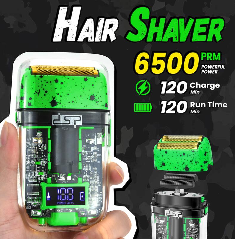 DSP Hair Clipper, Trimmer, Beard Shaver Kit for Men Professional Barber Set, Zero Gap T-Blade,  LED Display Comfort usb rechargeable