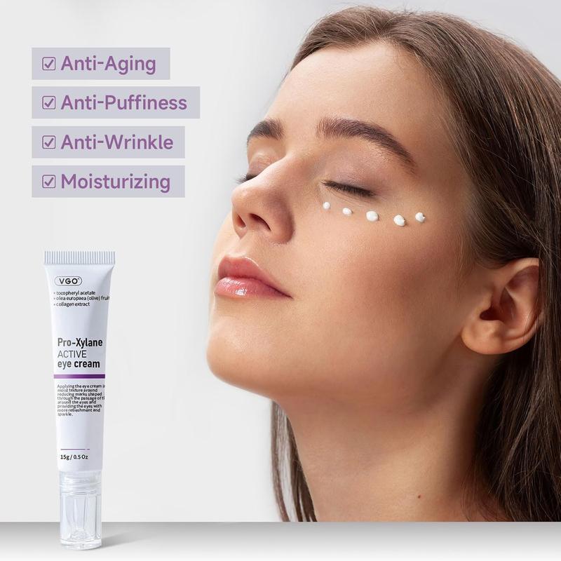 VGO-Pro-Xylane Anti-Wrinkle Eye Cream Women''s Glass Color Moisturzing Repair Fading dark circles Skin Care-Athe eyes  Einstein peptide cream Repair Law Patterns Hydroxide Hyaluronic Eye Cream Highlight the Week Bosen skincare products