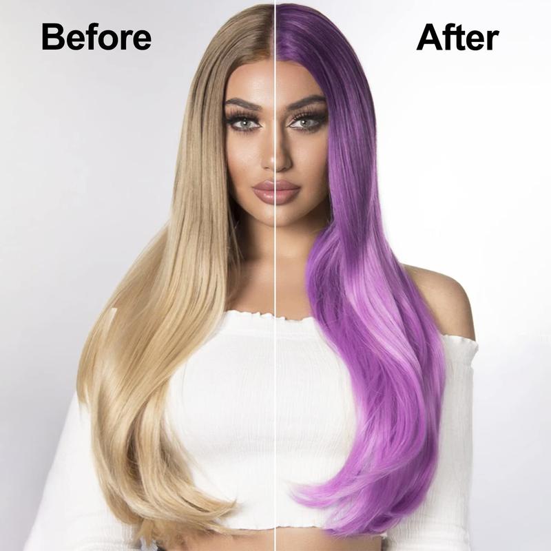 Thanksgiving Day Purple Hair Dye, Hair Dye Shampoo, Hair Color Shampoo for Men and Women, 3 in 1 Hair Dye Shampoo 16.9 Floz, Safe and Natural Shampoo Para Canas