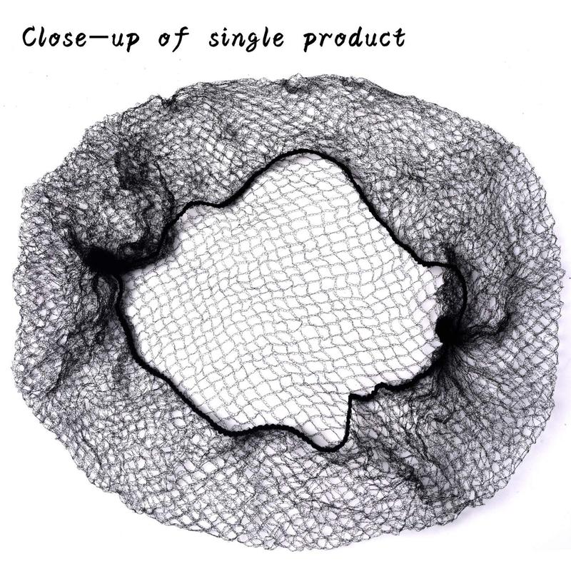 Smilco Hair Net 100 Pcs, 20 Inches Hair Nets Elasticity Invisible Elastic Mesh for Food Service, Ballet Bun, Sleeping,Wig Unisex
