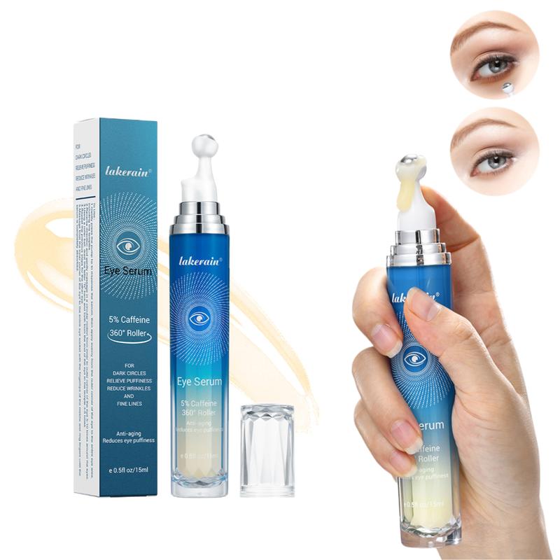 Summer Roll-on Type Eye Cream, Moisturizing Eye Cream, Caffeine Eye Serum, Hydrating Nourishing Skin Care Gel, Under Eye Roller Cream Eye Care Lotion for Women and Men, Eye  Skincare