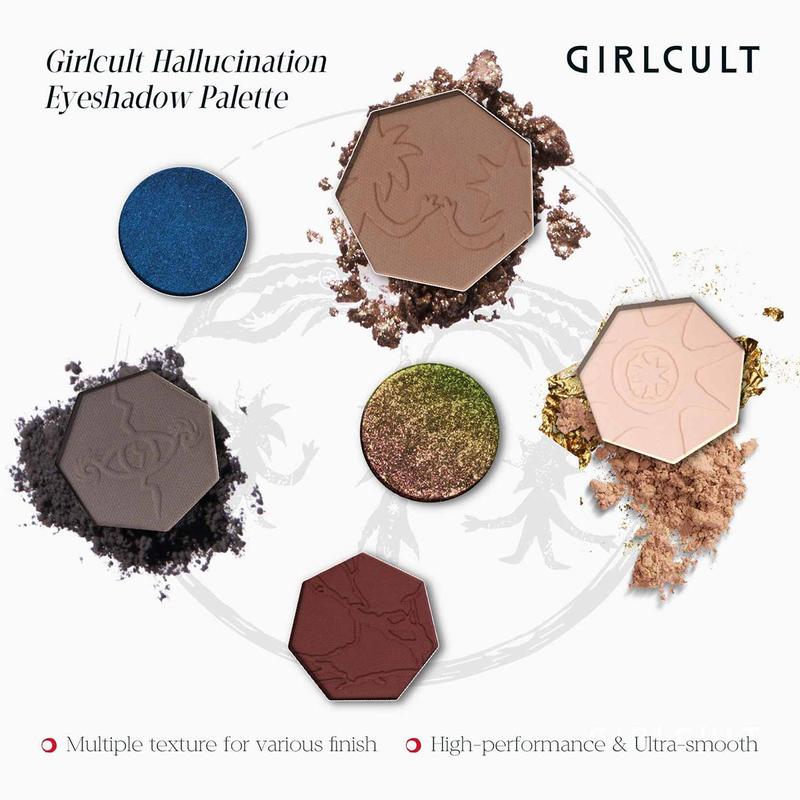 Girlcult 8 Color Eyeshadow Palette, Matte & Glitter Eye Shadows Palette, Long Lasting Shimmering Eye Shadow Makeup Products, Stocking Fillers Gift, Christmas Gift
