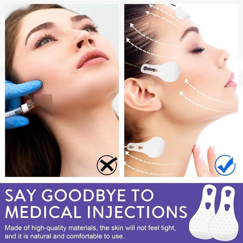 90Pcs face lift tape invisible,face lift tape,High Elasticity Instant Face Lift Tape V-Shaped For Lifting Sagging Skin, Hide Double Chin & Facial Wrinkles.