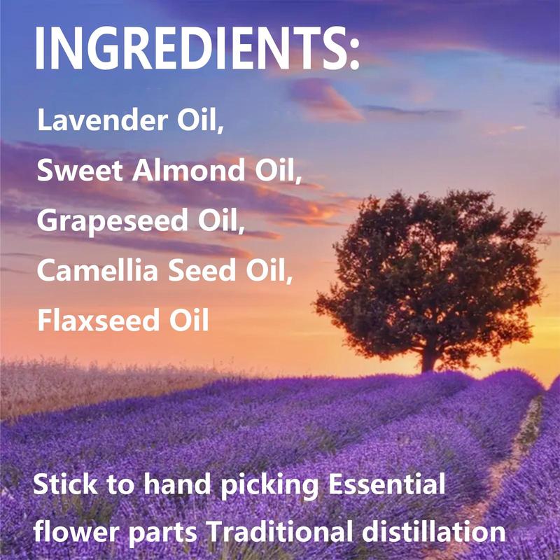 100ml Lavender Essential Oil, Natural Lavender Extract Essence Oil for Spa, Yoga, Massage, Bath, Aromatherapy, Fragrance Candle Making, Skin Care, Body Care, Nail Care, Hair Care and Eyelash Care