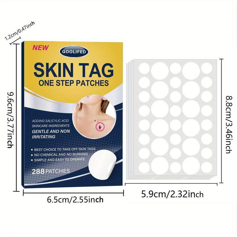 288 PCs Skin Care Patch Suit: Mild and Non-Irritating Wart Mole Acne Concealer Patch-Effective for Face and Foot, Suitable for All Skin Types