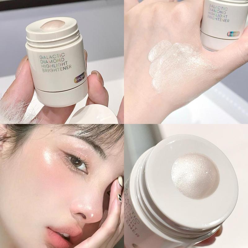 Glitter Highlighter, Long Lasting Liquid Highlighter, Fine Shimmer Highlighter, Facial Makeup Product for Women & Girls