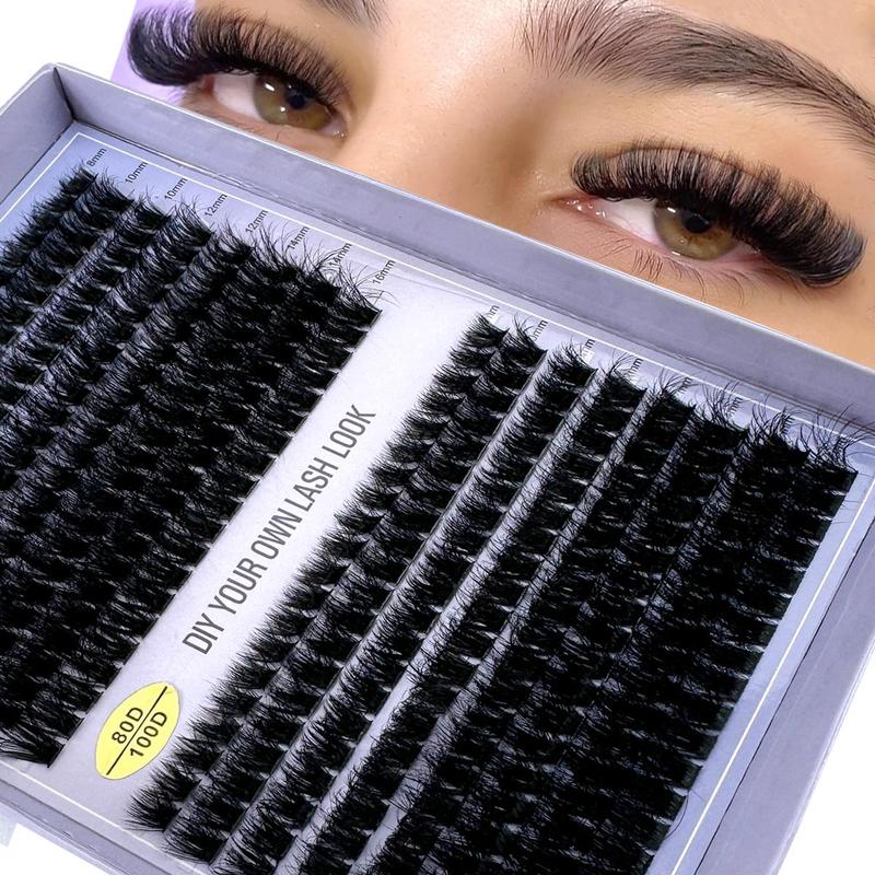 Mixed Length Individual False Eyelashes, 1 Box Natural Look Eyelash Extensions, Self Grafting Curl Eyelashes, Eye Makeup Enhancement False Eyelashes, Christmas, Christmas Gift
