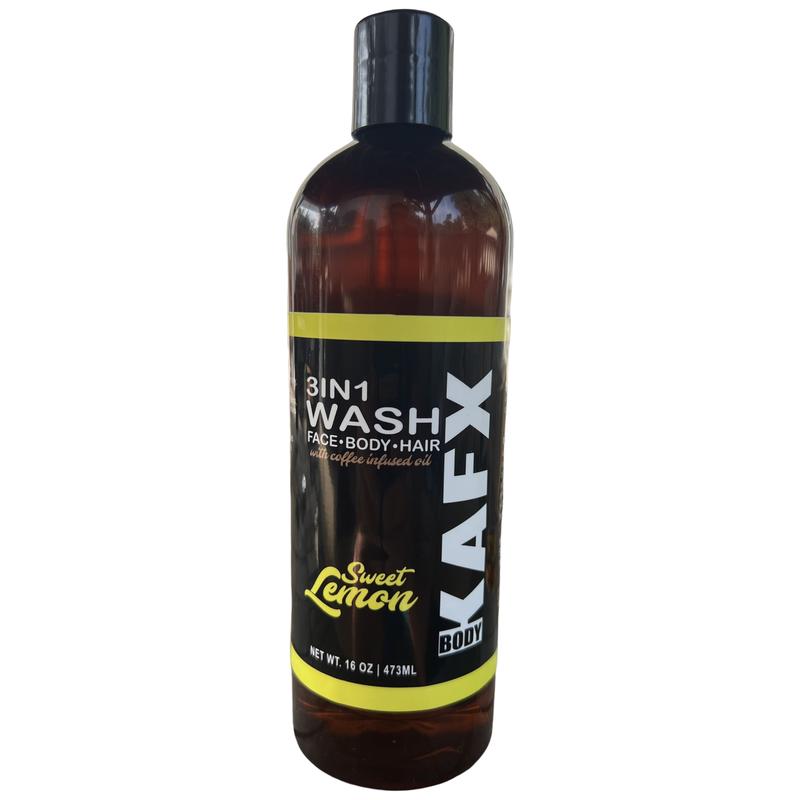 KAFX Sweet Lemon 3-IN-1 Body-Face-Hair Wash Body Care Coconut Body Wash Soap