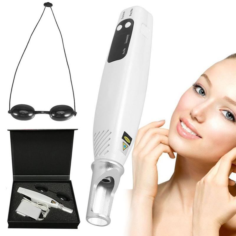 Blue Lighting Spot Remover Pen, Adjust The Strength of The Electric Spot Remover Pen to Reduce Freckles Portable Melanin Decomposition Remove Black Spots for a (US Plug) Facial Comfort