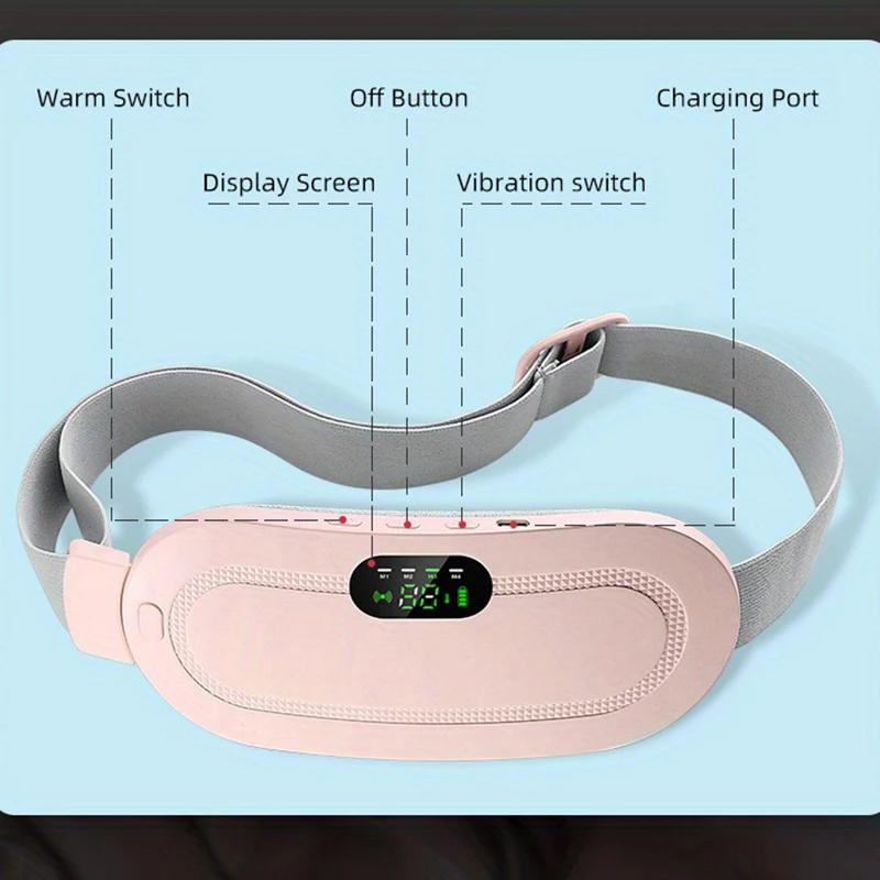 Heating Pad, Portable Cordless Menstrual Heating Pad, with 3 Heat Levels and 4 Massage Modes, Heating Pads for Cramps, Back Pain Relief Comfort