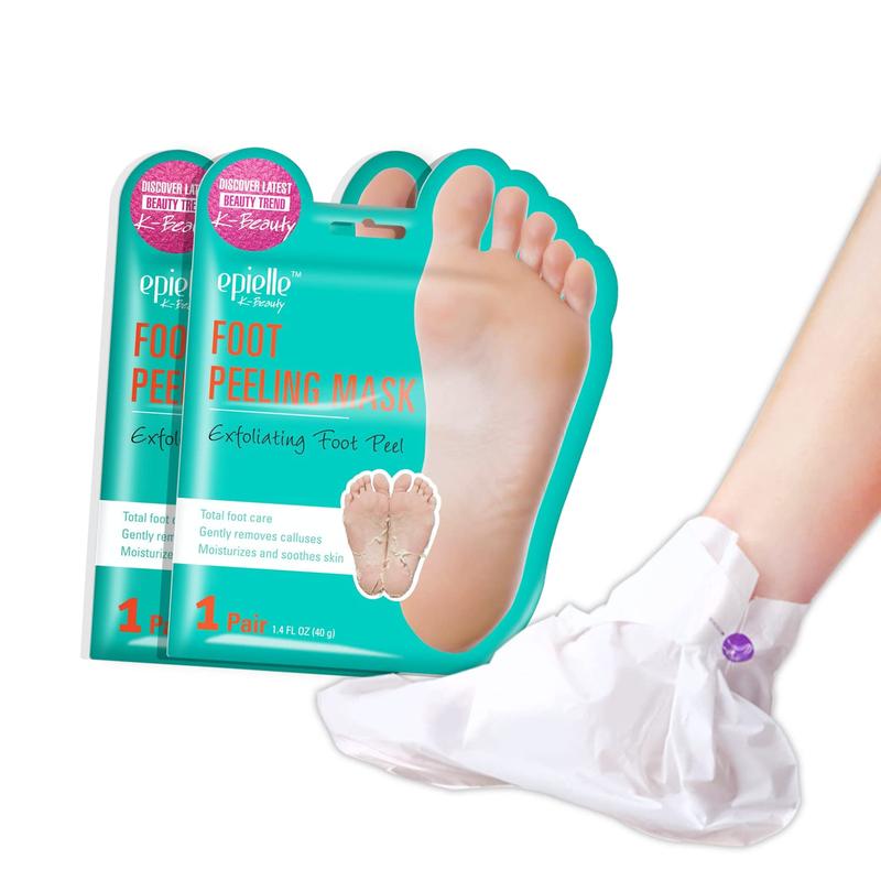 Foot Peeling Mask 2 Pack | For Cracked Heels, Dead Skin & Calluses Peeling Callus Remover