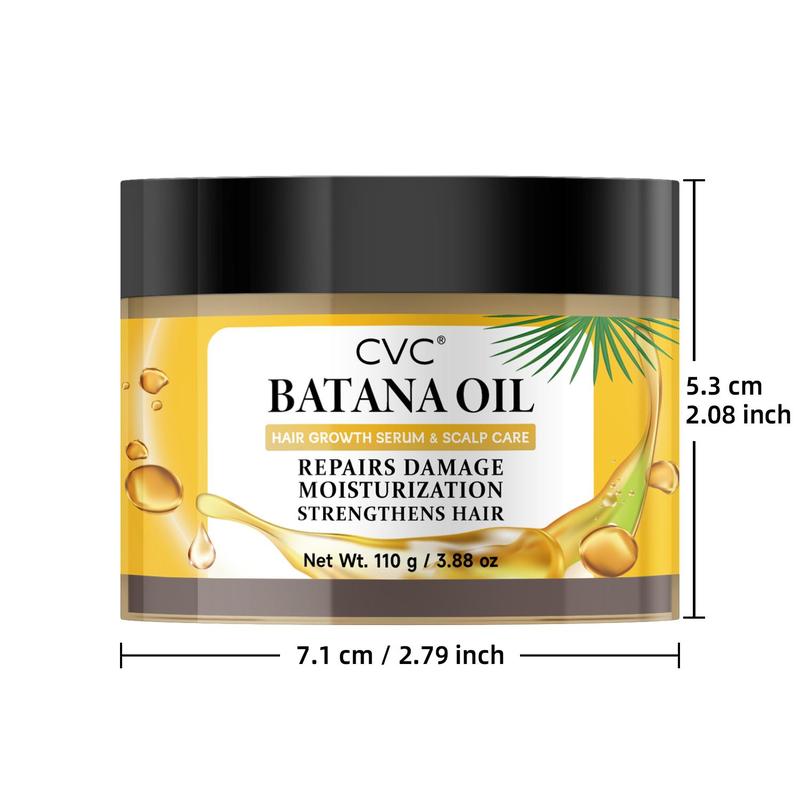 CVC Batana Oil for Hair – Moisturizing & Restoring Dry, Damaged Hair, Scalp Care, Sourced from Honduras, 110g   3.88oz