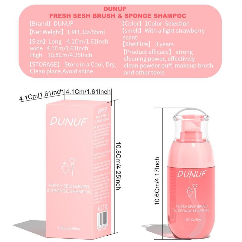 Makeup Brush & Makeup Sponge Shampoo, Gentle Makeup Tool Cleaner for Daily Use, Makeup Sponge & Brush Deep Cleansing Products, Christmas Gift