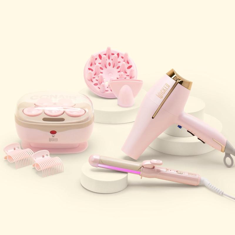 Hot Roller Set - Hot Rollers for Long, Medium, and All Hair - Hair Curler - Hair Roller Clips Included - 1 1 2-inch Rollers