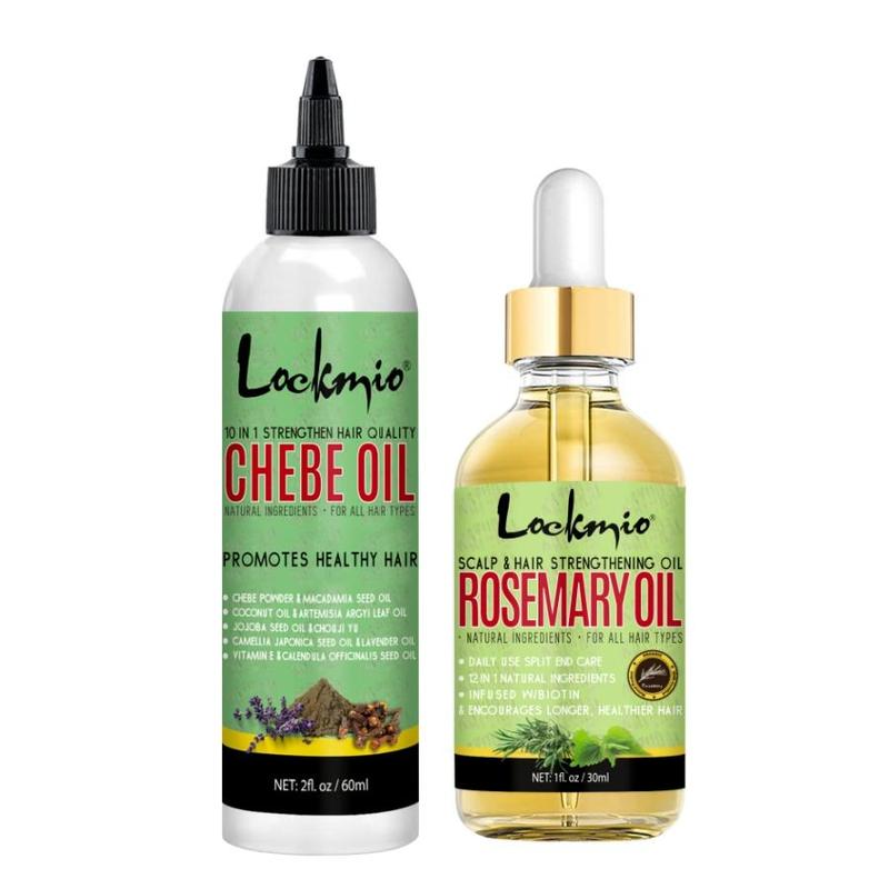 Rosemary Oil & Chebe Oil, 2 Counts set Hair Care Essential Oil, Deep Moisturizing Hair Oil, Hair Care Product for Women & Men