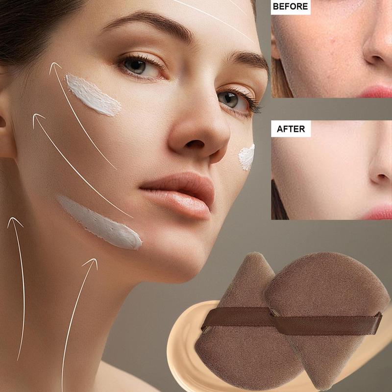 Facial Makeup Tool Set, Including 6 Beauty Sponge & 6 Triangle Puff & 6 Finger Puff & 4 Mini Detail Sponge & 4 Double Strand Puff & 1 Headband & 2 Wristband