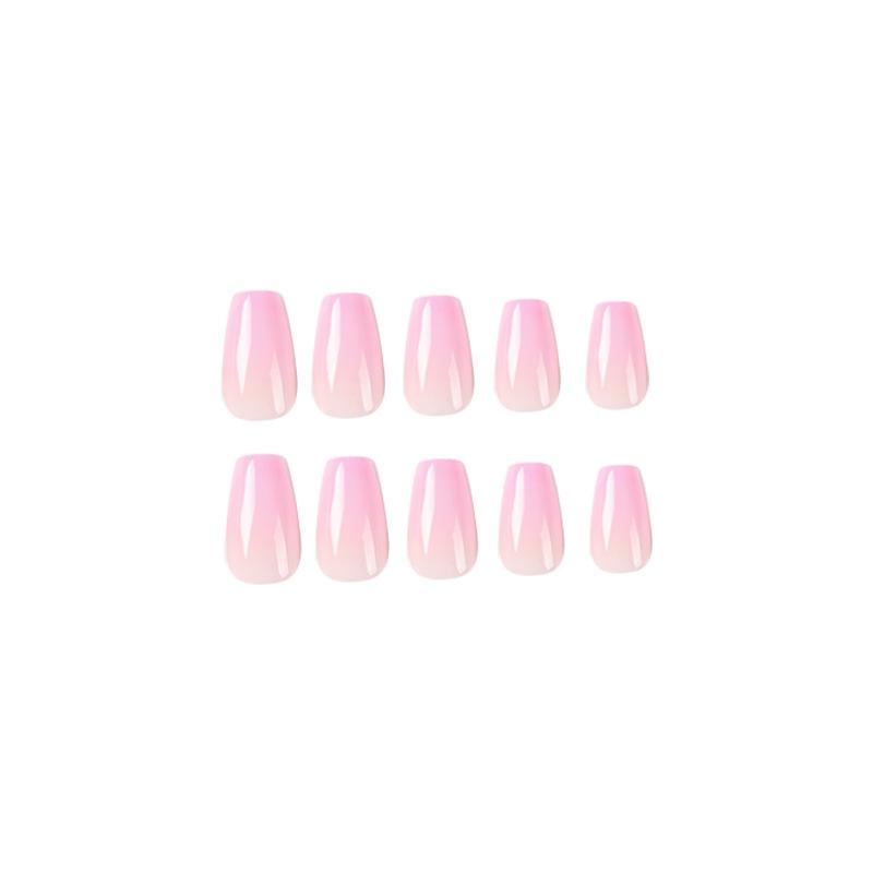 [ Ombre Light Pink ] Ellie Young Nails  Medium Press on Nails   24pcs Press on Nails   Fake Nail   False Nails   Reusable Nails   Coffin Nails   Almond Nails   Square Nails
