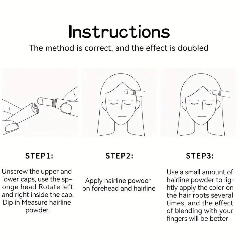 Hairline Powder, 1 Count Softening Hair Pencil, Nature Hairline Concealer, Hair Styling Product