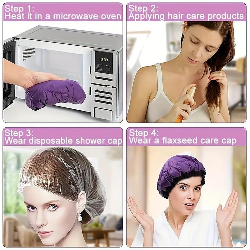 Microwave Heating Hair Steamer, 1 Set Deep Conditioning Hair Styling Tool, Heatless Styling Tools for Home & Salon Use