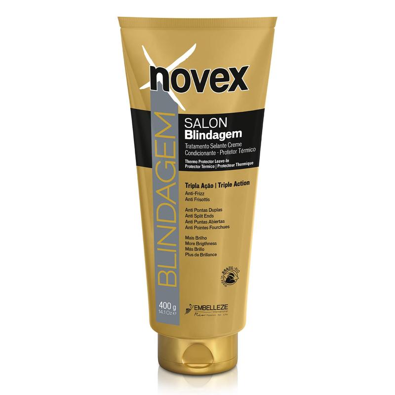 Novex Blindagem Thermal Protector Leave In 14 oz - Heat Protectant hair plus Haircare Conditioner
