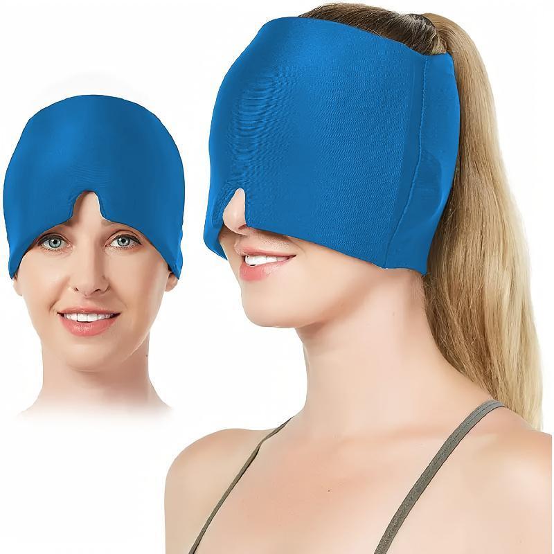 Migraine Relief Gel Caps, Wearable and Reusable Cold Compress Nursing Caps, Halloween Ice Compress Headache Packs for Puffy Eyes, Tension, Sinuses