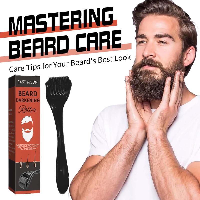 Facial Roller Beard Brush, Derma Roller, Skin Care Products, Skincare Tools, Beard & Hair Care Micro-needle Roller, Men Face Roller, Body Skincare Tool for Men & Women