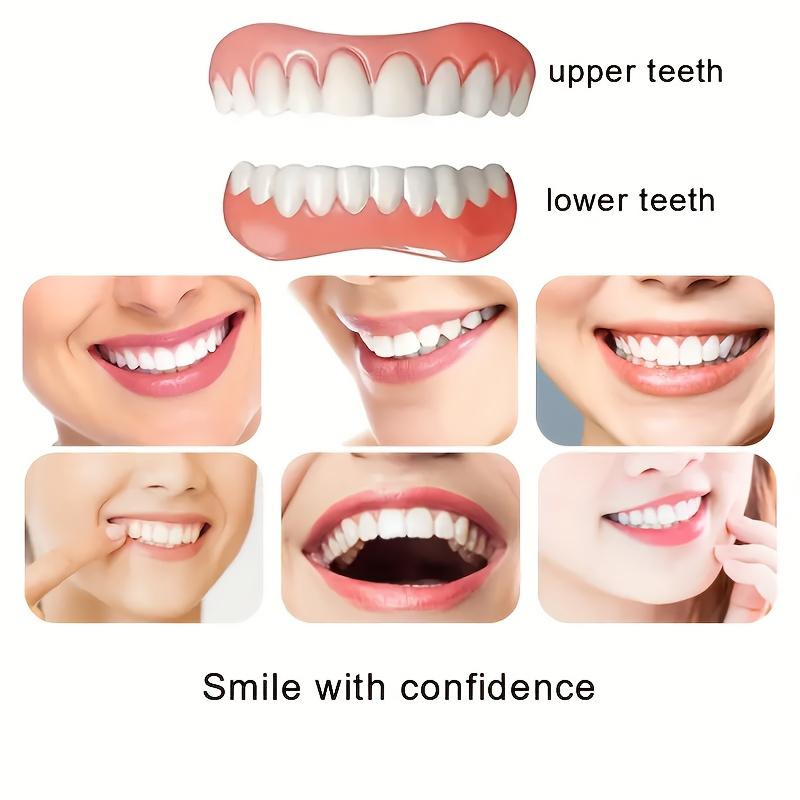 Durable Adjustable Teeth Veneer-Comfortable Fit, Easy to Clean and Anti-Pollution Dentures Accessories, Suitable for Daily Use