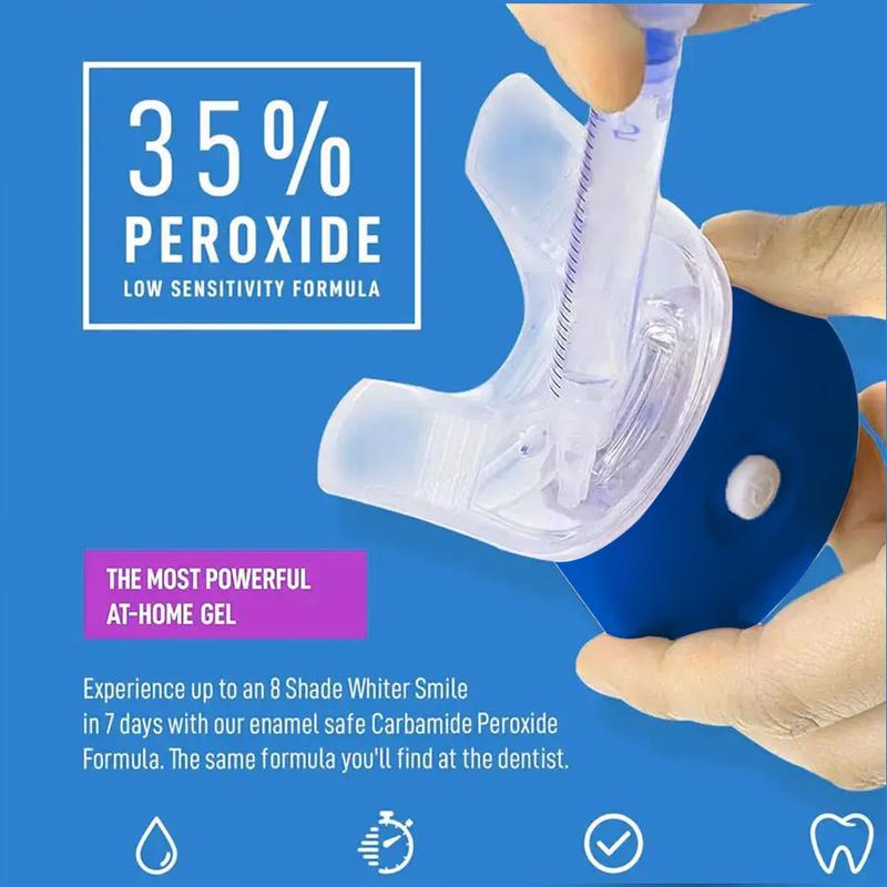ANTeeth Whitening Kit - 5X LED Light Tooth Whitener with 3pcs Whitening pens,1 Desensitization pen,1 Mouth Trays Restores Your White Smile,pefect gift for girlfriend