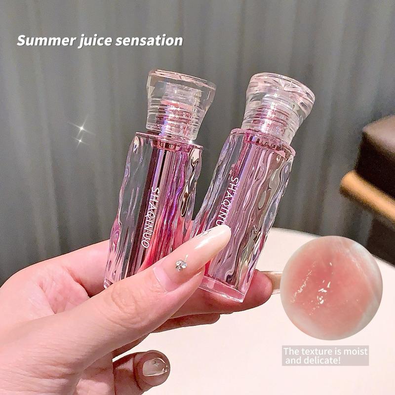 Long Lasting Lip Gloss Set, 4 Counts set Moisturizing Non-stick Cup Lip Glaze, Glossy Liquid Lipstick, Plumping Lip Oil for Women